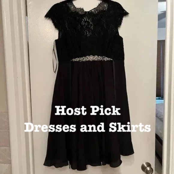 Maternity -Luxe by‎ Seraphine NWT Size 12 Black Lace Dress (NWT) - Picture 1 of 7